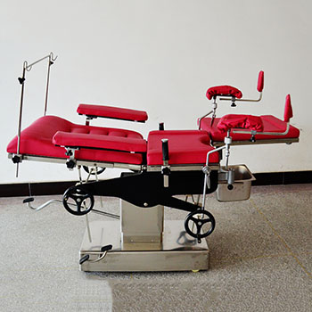 Medical hand crank wheel hydraulic delivery bed Delivery bed