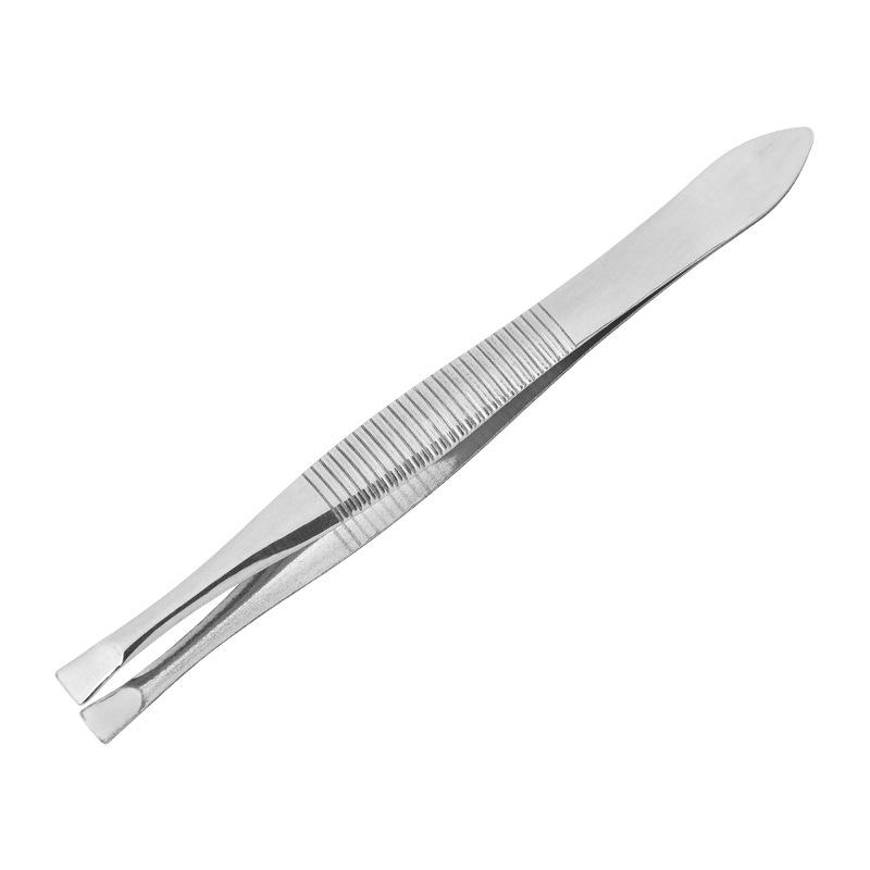 430 stainless steel flat bevel tweezers laboratory consumables