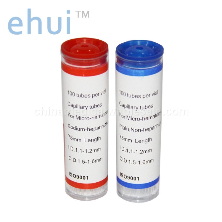 Red marker point sample capillary collection tube laboratory capillary sampling tube