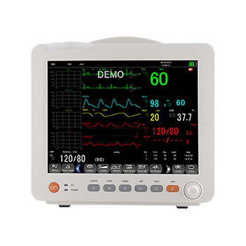 Cardiac monitor multi-parameter patient monitoring vital signs detector