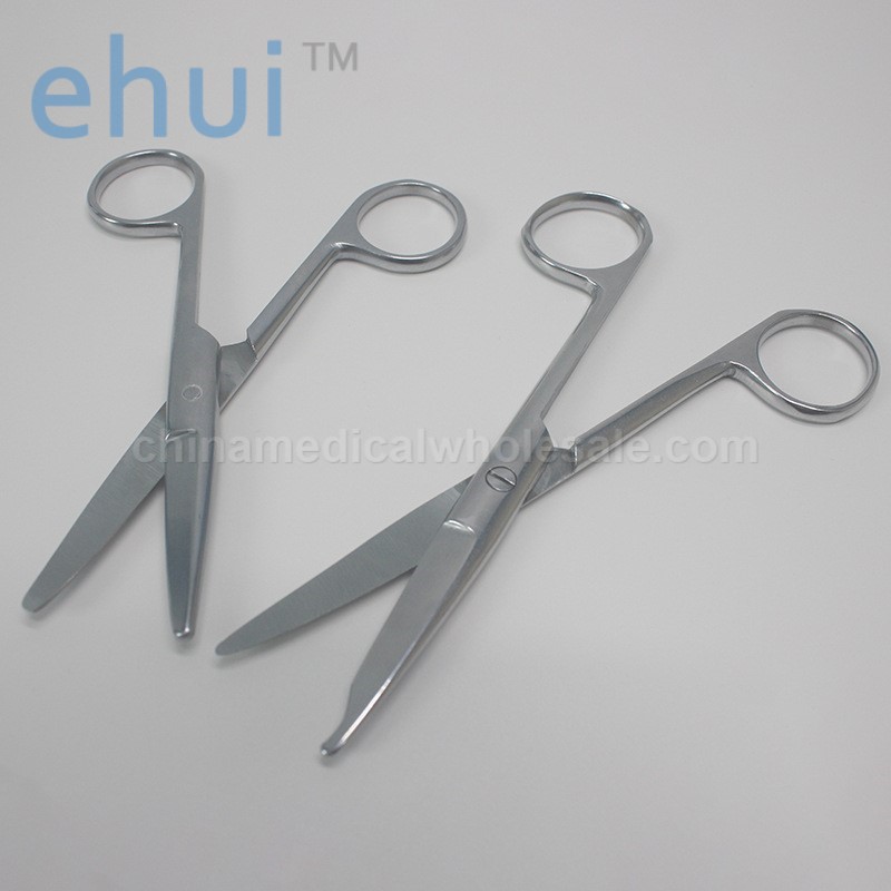 Stainless steel scissors for cosmetic surgery gauze removal scissors