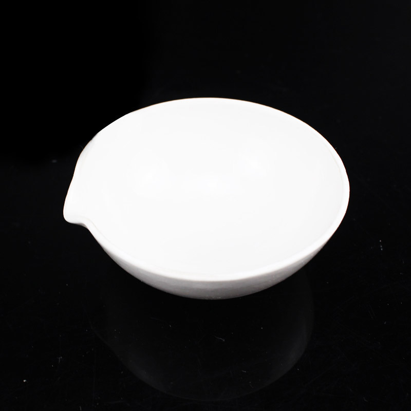 Ceramic evaporating dish Hemispherical laboratory round bottom evaporating dish