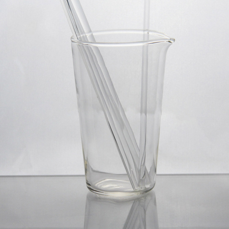 Beaker glass rod solid round glass rod beaker stirring rod laboratory supplies