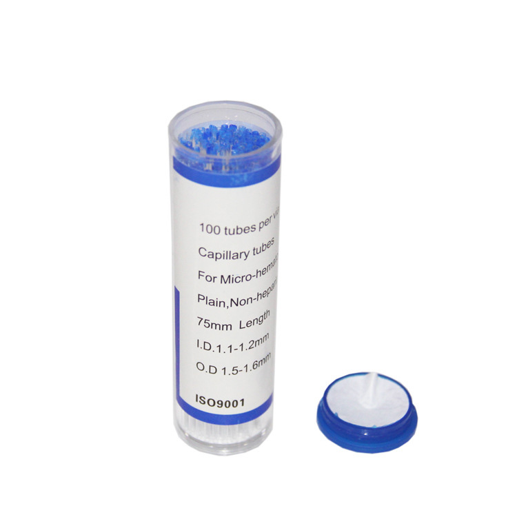 Blue label spot capillary blood collection tube laboratory consumables