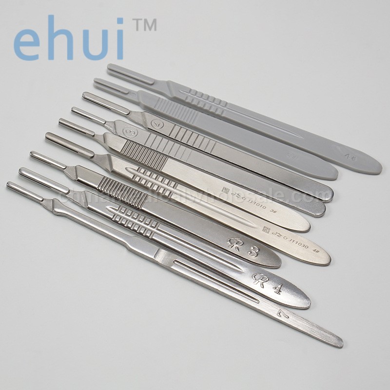 Stainless steel surgical knife handle veterinary practice teaching knife handle wholesale