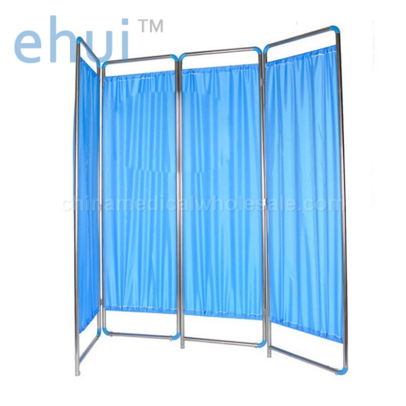 Hospital with screen partition mobile care stainless steel simple folding screen