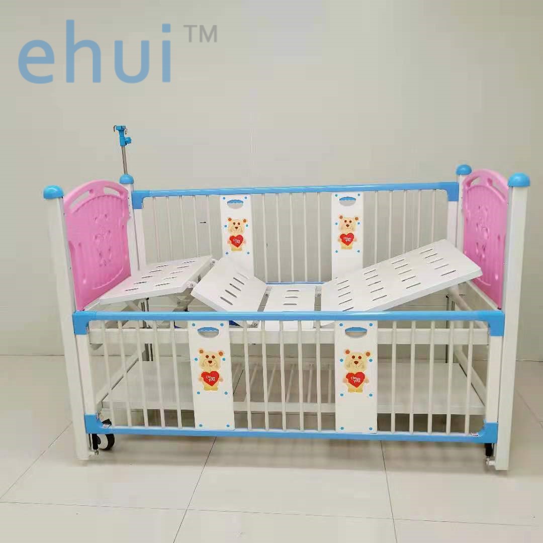 Pediatric nursing ward infusion bed double rocking with wheel nursing bed