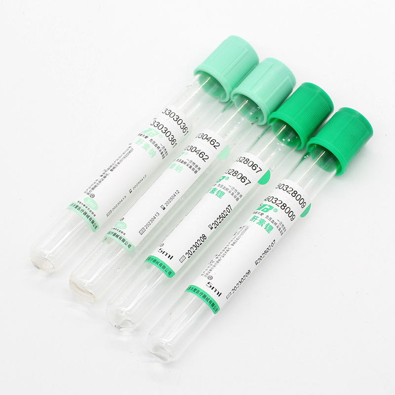 Medical sodium heparin lithium heparin anticoagulant tube 5ml glass tube